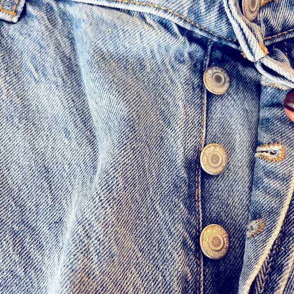 Old Navy Slouchy Straight Light Wash Frayed Jeans Size 14 Tall - Picture 2 of 14